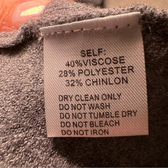 NWT Pinch Double Pocket Tunic Dress in Grey size Large. Mock neck, long sleeve - Picture 6 of 7